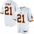 Youth Nike Washington Redskins &21 Earnest Byner Elite White NFL Jersey