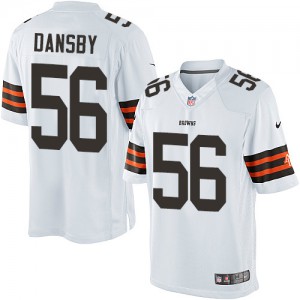 Jeunesse Browns de Cleveland Nike # 56 Karlos Dansby élite blanc NFL Maillot Magasin