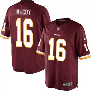 Jeunesse Nike Washington Redskins # 16 Colt McCoy élite Bourgogne rouge équipe NFL Maillot Magasin de couleur