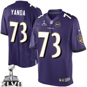 Jeunesse Nike Baltimore Ravens # 73 maréchal Yanda Élite équipe Purple couleur Super Bowl XLVII NFL Maillot Magasin Jeunesse Nike Baltimore Ravens # 73 maréchal Yanda Élite équipe Purple couleur Super Bowl XLVII NFL Maillot Magasin