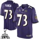 Youth Nike Baltimore Ravens &73 Marshal Yanda Elite Purple Team Color Super Bowl XLVII NFL Jersey