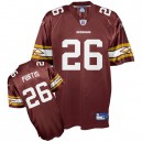 Reebok Washington Redskins &26 Clinton Portis Burgundy Red Team Color Premier EQT Throwback NFL Jersey