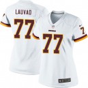 Women Nike Washington Redskins &77 Shawn Lauvao Elite White NFL Jersey