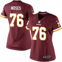 Women Nike Washington Redskins &76 Morgan Moses Elite Burgundy Red Team Color NFL Jersey
