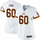 Women Nike Washington Redskins &60 Spencer Long Elite White NFL Jersey