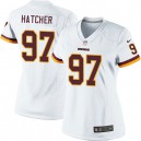 Women Nike Washington Redskins &97 Jason Hatcher Elite White NFL Jersey