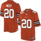Youth Nike Cleveland Browns &20 Terrance West Elite Orange Alternate NFL Jersey