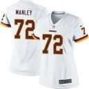 Women Nike Washington Redskins &72 Dexter Manley Elite White NFL Jersey