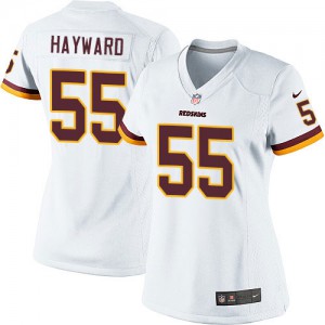 Femmes Nike Washington Redskins # 55 Adam Hayward Élite blanc NFL Maillot Magasin