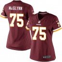Women Nike Washington Redskins &75 Mike McGlynn Elite Burgundy Red Team Color NFL Jersey