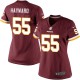 Women Nike Washington Redskins &55 Adam Hayward Elite Burgundy Red Team Color NFL Jersey
