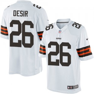 Jeunesse Browns de Cleveland Nike # 26 Pierre Desir élite blanc NFL Maillot Magasin