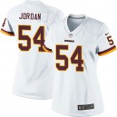 Women Nike Washington Redskins &54 Akeem Jordan Elite White NFL Jersey