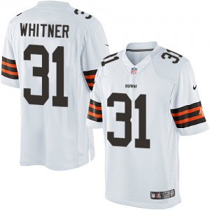 Jeunesse Browns de Cleveland Nike # 31 Donte Whitner élite NFL blanc Maillot Magasin