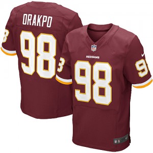 Hommes Nike Washington Redskins # 98 Brian Orakpo élite Bourgogne rouge équipe NFL Maillot Magasin de couleur Hommes Nike Washington Redskins # 98 Brian Orakpo élite Bourgogne rouge équipe NFL Maillot Magasin de couleur
