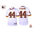 Mitchell and Ness Washington Redskins &44 John Riggins White Authentic Throwback NFL Jersey