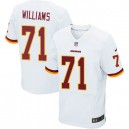 Men Nike Washington Redskins &71 Trent Williams Elite White NFL Jersey