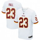 Men Nike Washington Redskins &23 DeAngelo Hall Elite White NFL Jersey