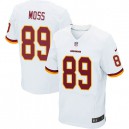 Men Nike Washington Redskins &89 Santana Moss Elite White NFL Jersey