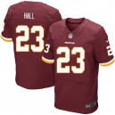 Men Nike Washington Redskins &23 DeAngelo Hall Elite Burgundy Red Team Color NFL Jersey