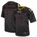 Men Nike Washington Redskins &97 Jason Hatcher Elite Lights Out Black NFL Jersey