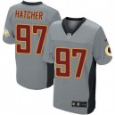 Men Nike Washington Redskins &97 Jason Hatcher Elite Grey Shadow NFL Jersey