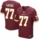 Men Nike Washington Redskins &77 Shawn Lauvao Elite Burgundy Red Team Color NFL Jersey
