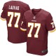 Men Nike Washington Redskins &77 Shawn Lauvao Elite Burgundy Red Team Color NFL Jersey
