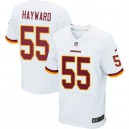 Men Nike Washington Redskins &55 Adam Hayward Elite White NFL Jersey