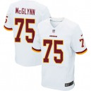 Men Nike Washington Redskins &75 Mike McGlynn Elite White NFL Jersey