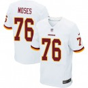 Men Nike Washington Redskins &76 Morgan Moses Elite White NFL Jersey