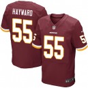Men Nike Washington Redskins &55 Adam Hayward Elite Burgundy Red Team Color NFL Jersey