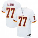 Men Nike Washington Redskins &77 Shawn Lauvao Elite White NFL Jersey