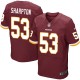 Men Nike Washington Redskins &53 Darryl Sharpton Elite Burgundy Red Team Color NFL Jersey
