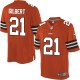 Youth Nike Cleveland Browns &21 Justin Gilbert Elite Orange Alternate NFL Jersey
