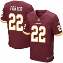 Men Nike Washington Redskins &22 Tracy Porter Elite Burgundy Red Team Color NFL Jersey