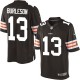 Youth Nike Cleveland Browns &13 Nate Burleson Elite Brown Team Color NFL Jersey