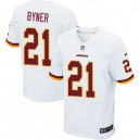 Men Nike Washington Redskins &21 Earnest Byner Elite White NFL Jersey