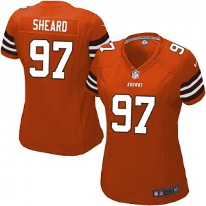 Femmes Nike Cleveland Browns # 97 Jabaal Sheard élite Orange alternent NFL Maillot Magasin