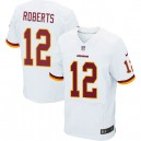 Men Nike Washington Redskins &12 Andre Roberts Elite White NFL Jersey