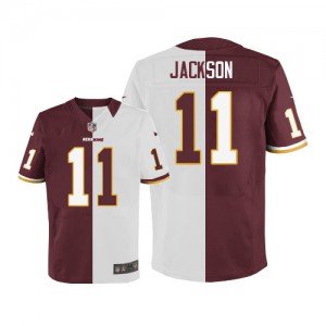 Hommes Nike Washington Redskins # 11 DeSean Jackson élite Team/route deux tonnes NFL Maillot Magasin