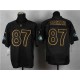 New York Jets &87 Eric Decker Black Gold No. Fashion Elite Jersey