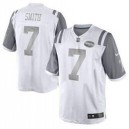 Jets &7 Geno Smith White Platinum Jersey