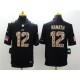 Jets &12 Joe Namath Black Salute To Service Jersey