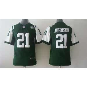 jeunesse 2014 New York Jets #21 Chris Johnson verte Maillot Magasin