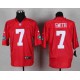New York Jets #7 Geno Smith Rouge Élite QB Practice Maillot Magasin