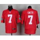 New York Jets &7 Geno Smith Red Elite QB Practice Jersey