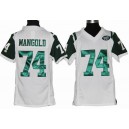 Youth New York Jets 74 Nick Mangold White Jersey