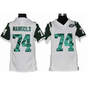 jeunesse New York Jets 74 Nick Mangold Blanc Maillot Magasin