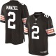Youth Nike Cleveland Browns &2 Johnny Manziel Elite Brown Team Color NFL Jersey